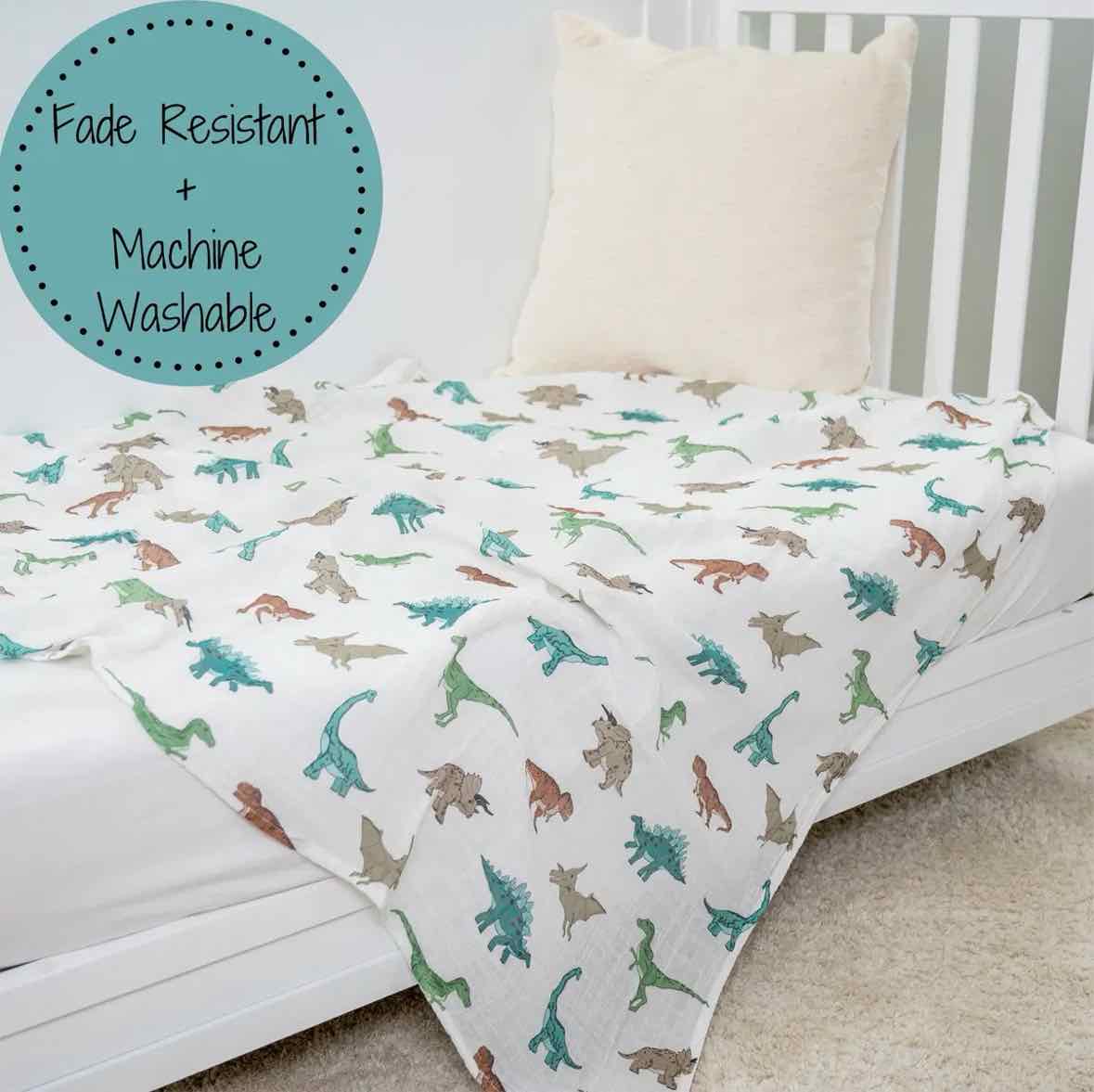LollyBanks T-Rexcellent Day Dino Receiving Blanket