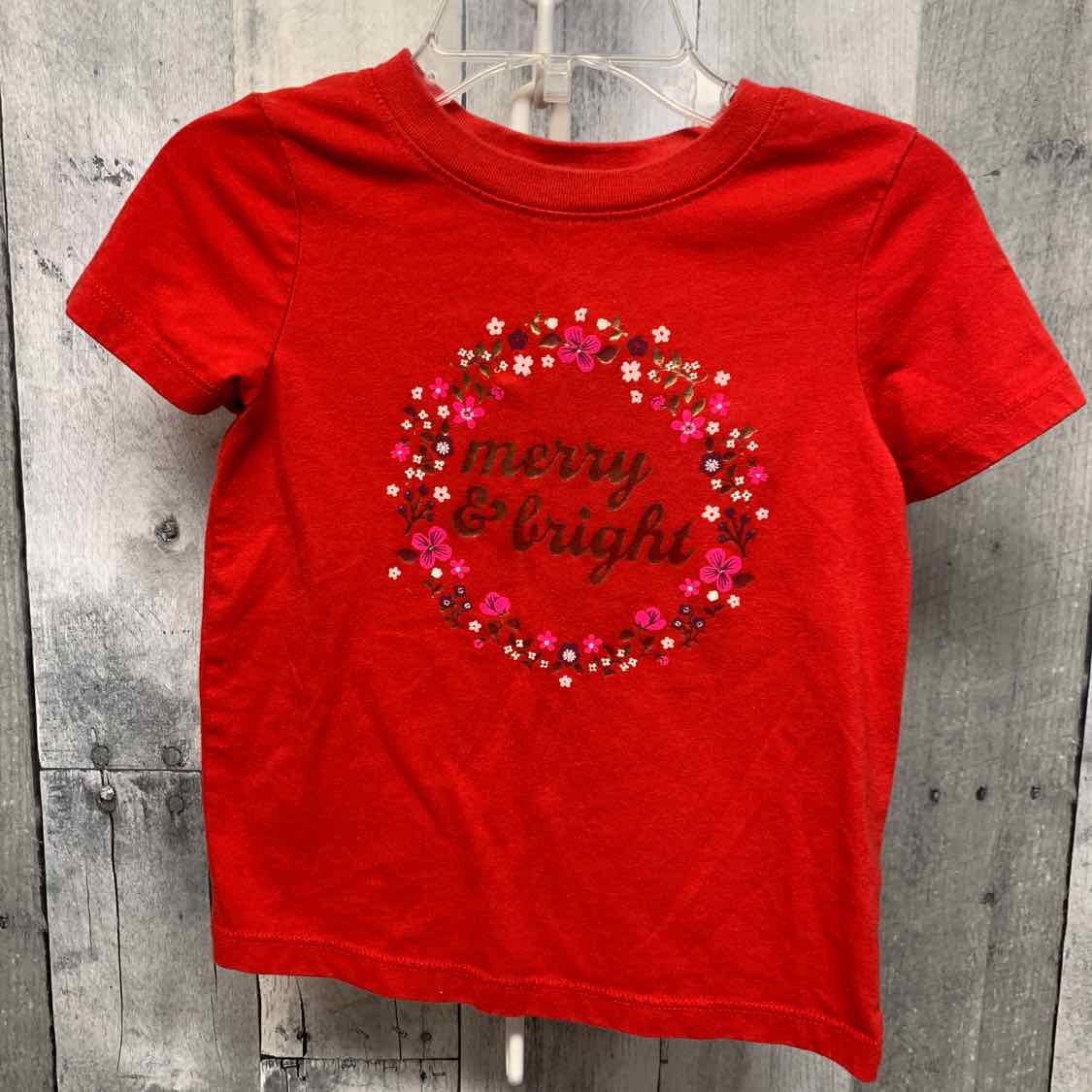 Size 2T Red Graphic Cat & Jack T Shirt