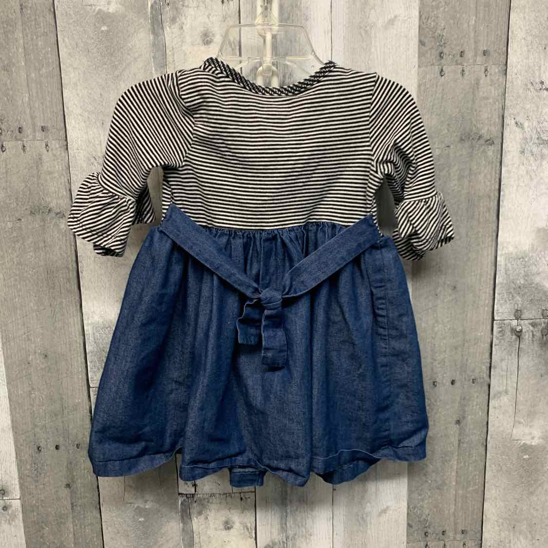 Size 2T Black/Navy Bonnie Jean/Baby LS Dress