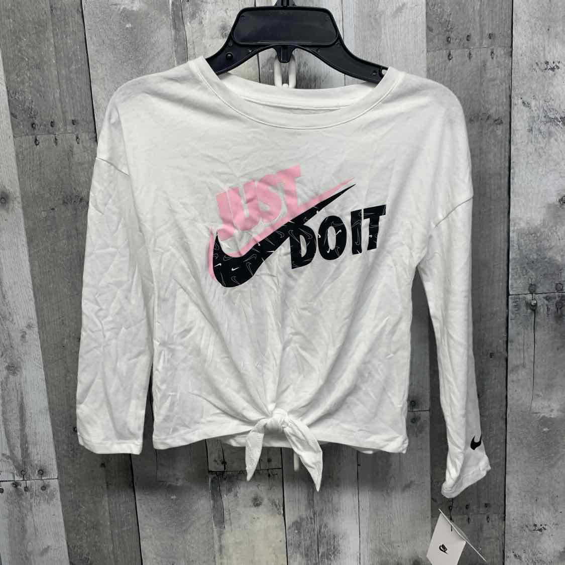 Size 6X White Graphic Sport Brand Long Sleeve Shirt