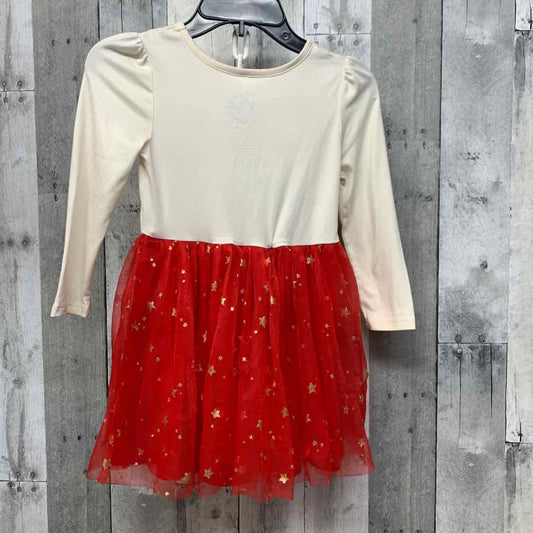 Size 4T White/Red Dr Seuss LS Dress