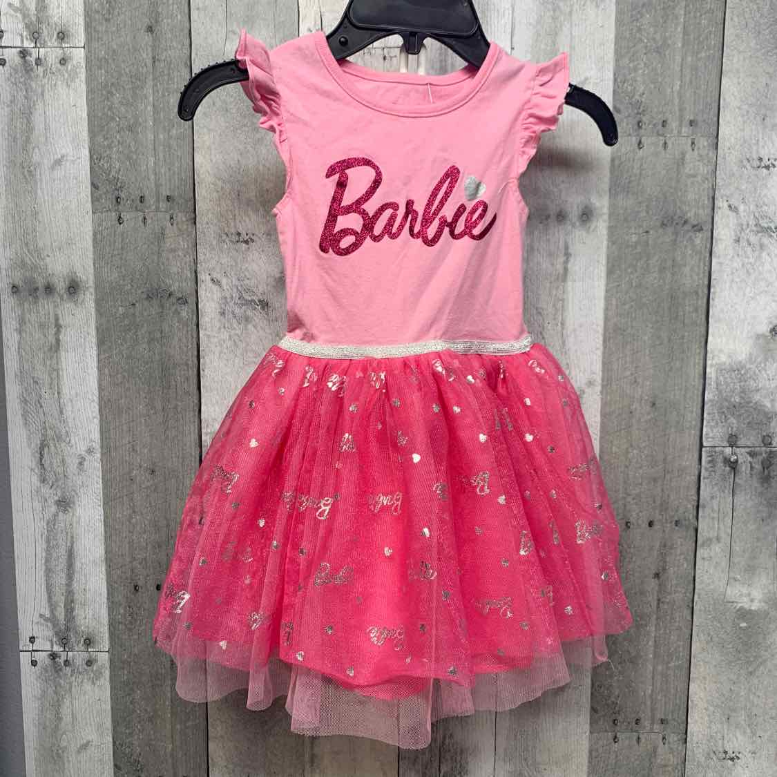 Size 4 Pink Graphic Barbie Dress