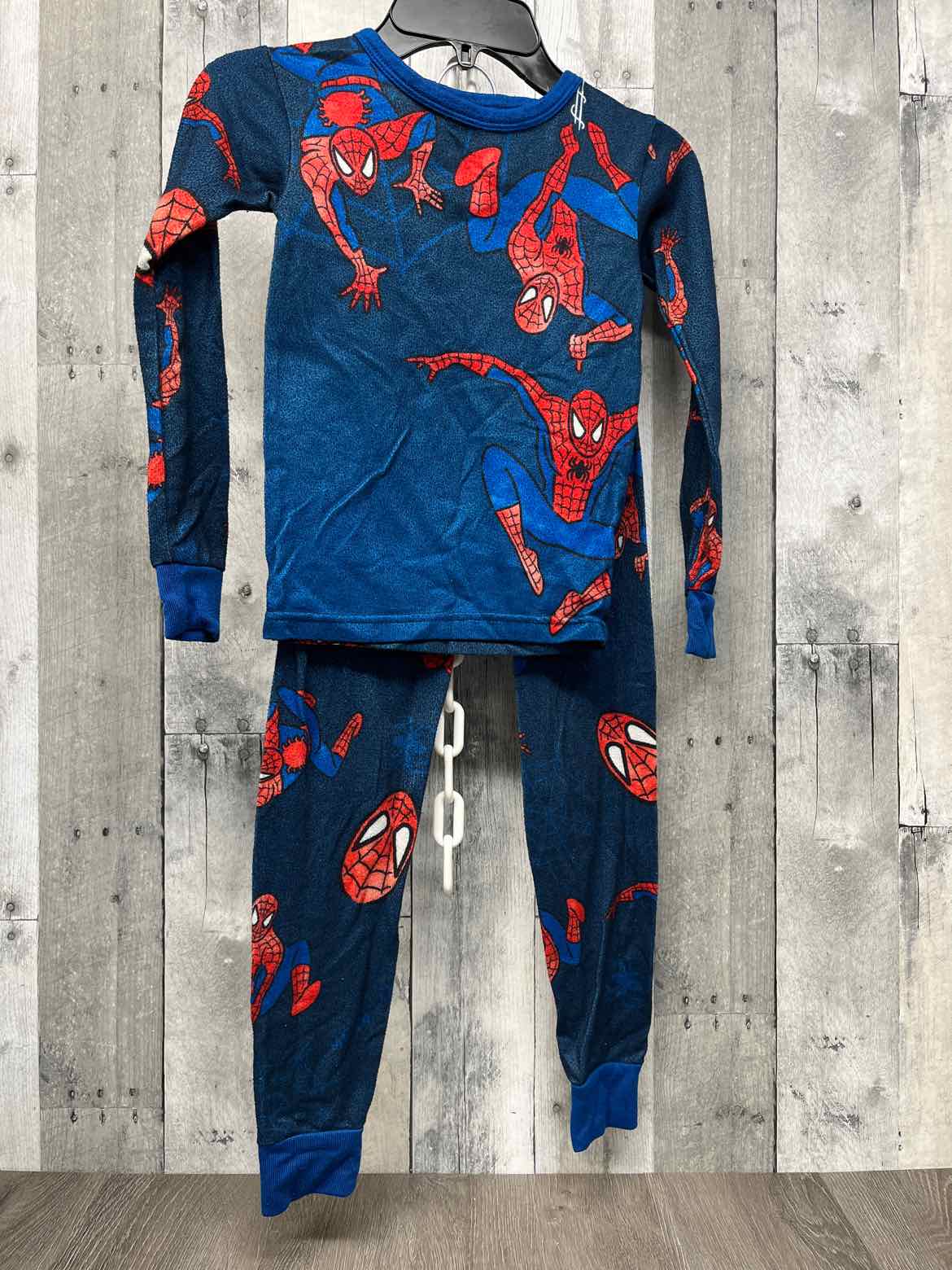 Size 6 Navy Graphic Spiderman 2pc PJs