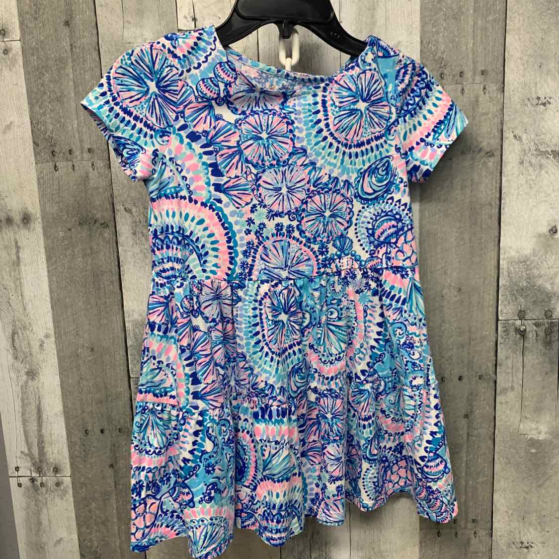Size 6/7 Blue Print Lilly Pulitzer Dress - Knit