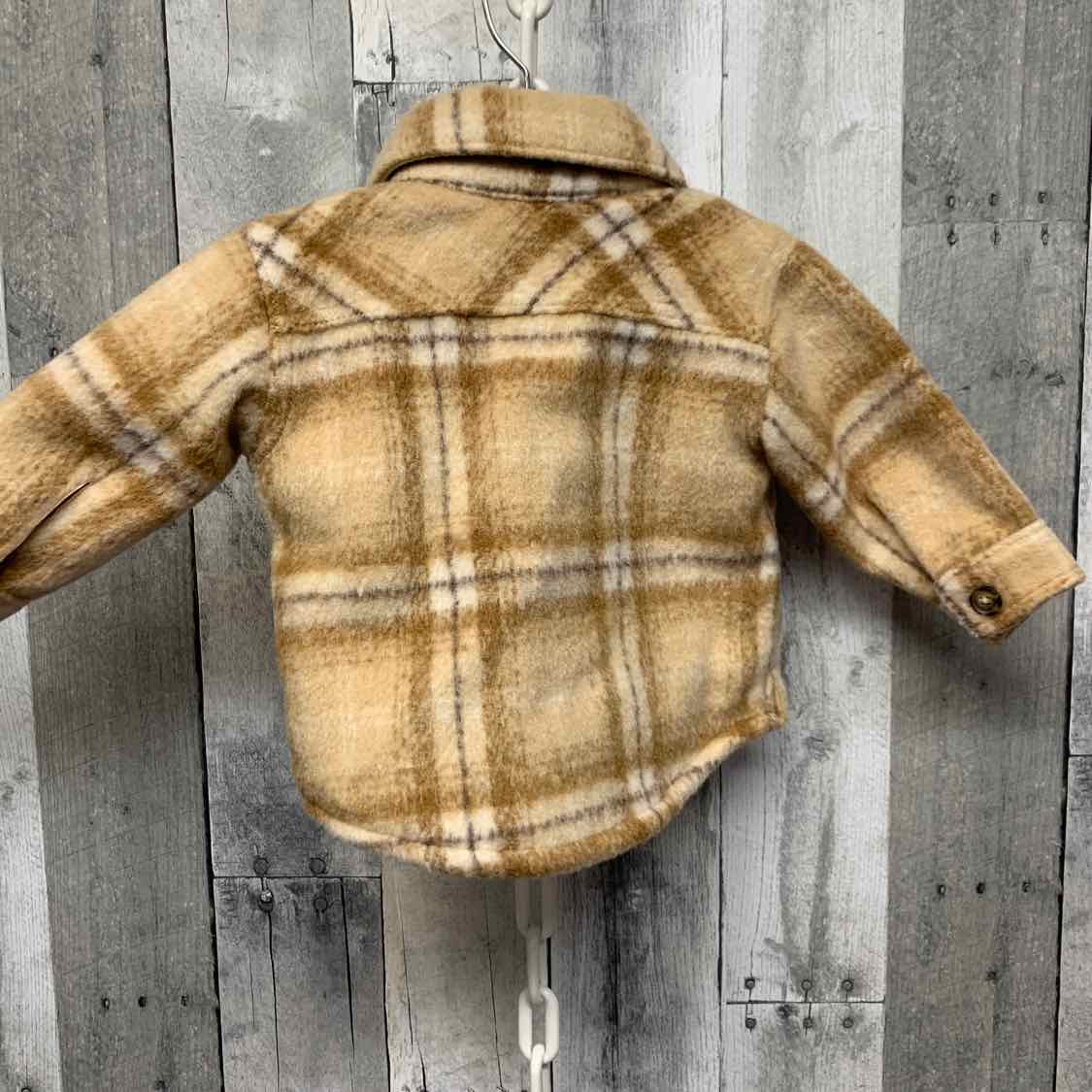 Size 6 Months Brown Plaid Carter's Heavy Jacket