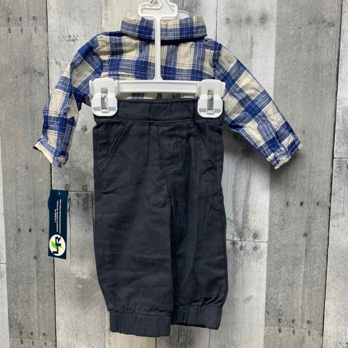 Size 3 Months Navy/Gray Carter's Jacket/Pants