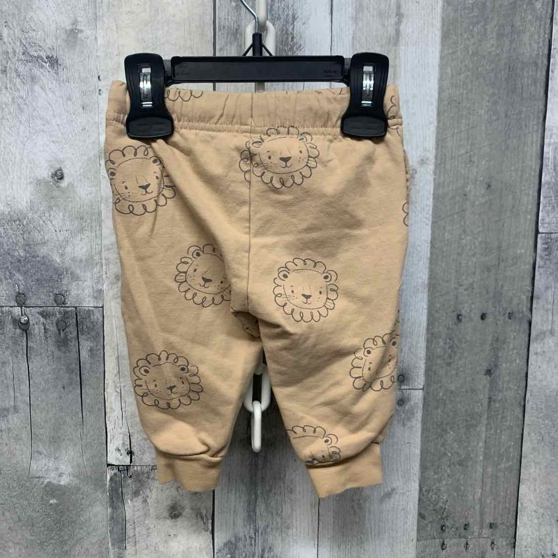 Size 3-6 Months Tan Print Name Brand Athletic Pants