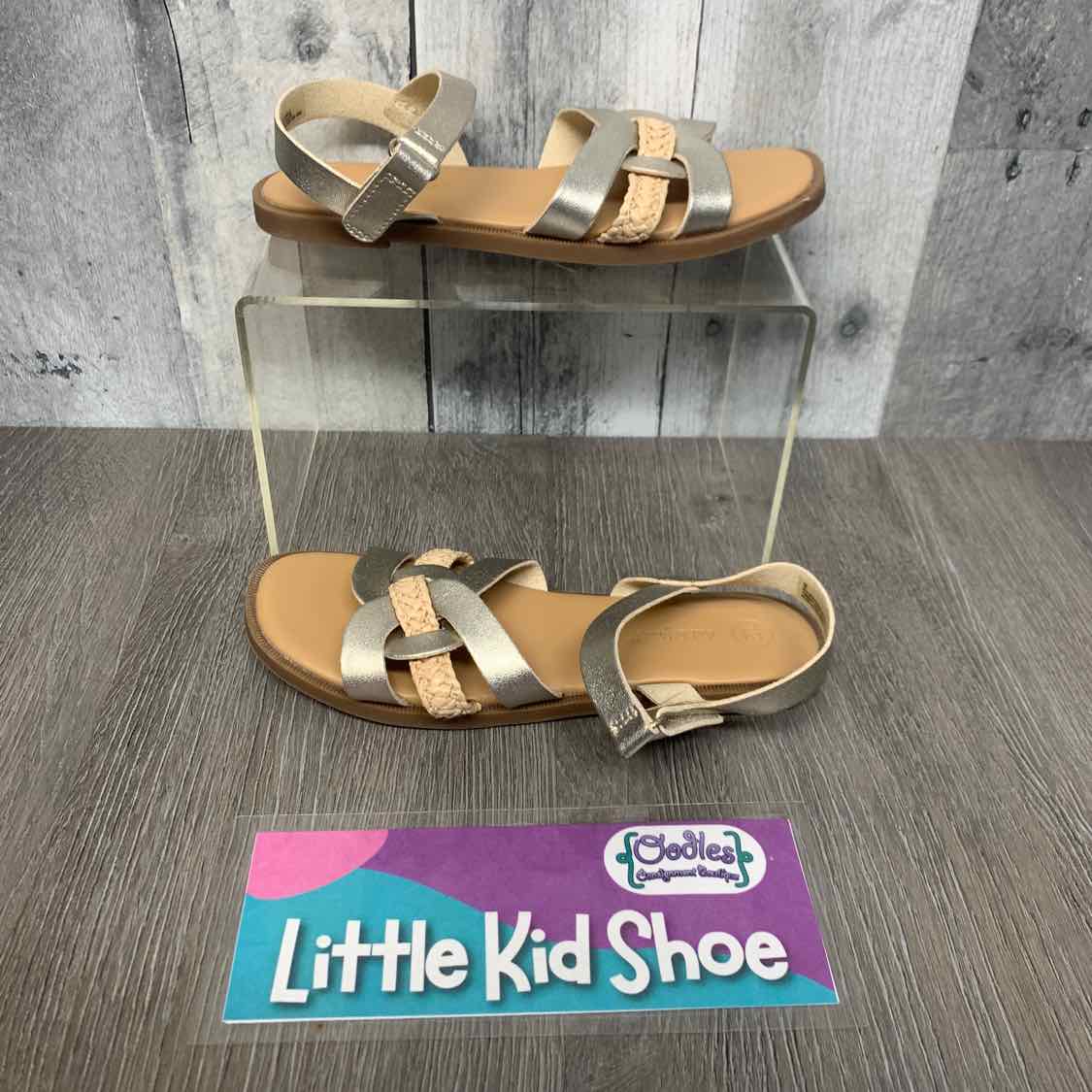Size 12 Tan/Gold Cat & Jack Sandals - OodlesCB