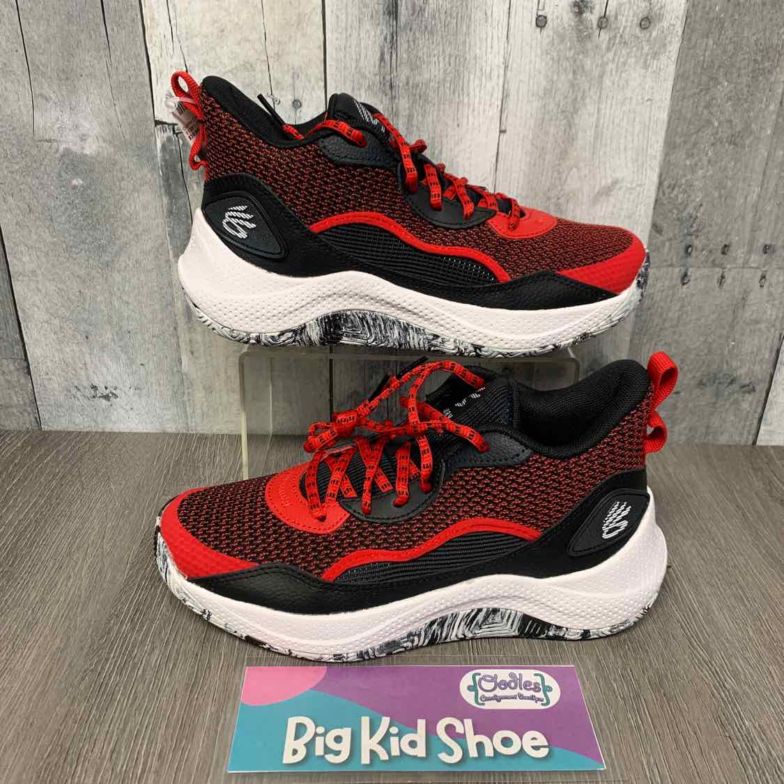 Size 5.5 Red/Black Sport Brand Sneakers