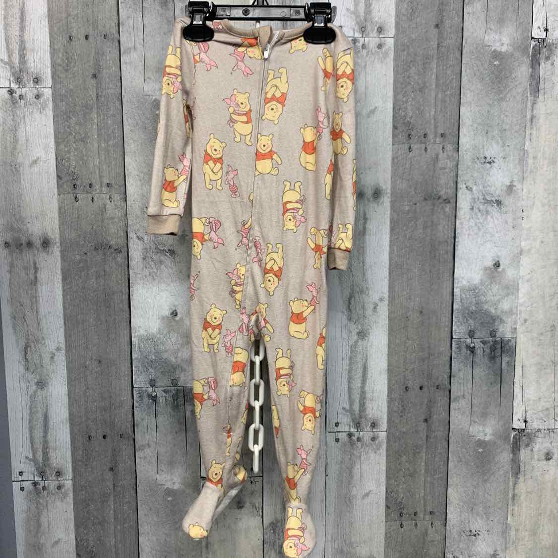 Size 18 Months Tan Print Disney Footy PJs