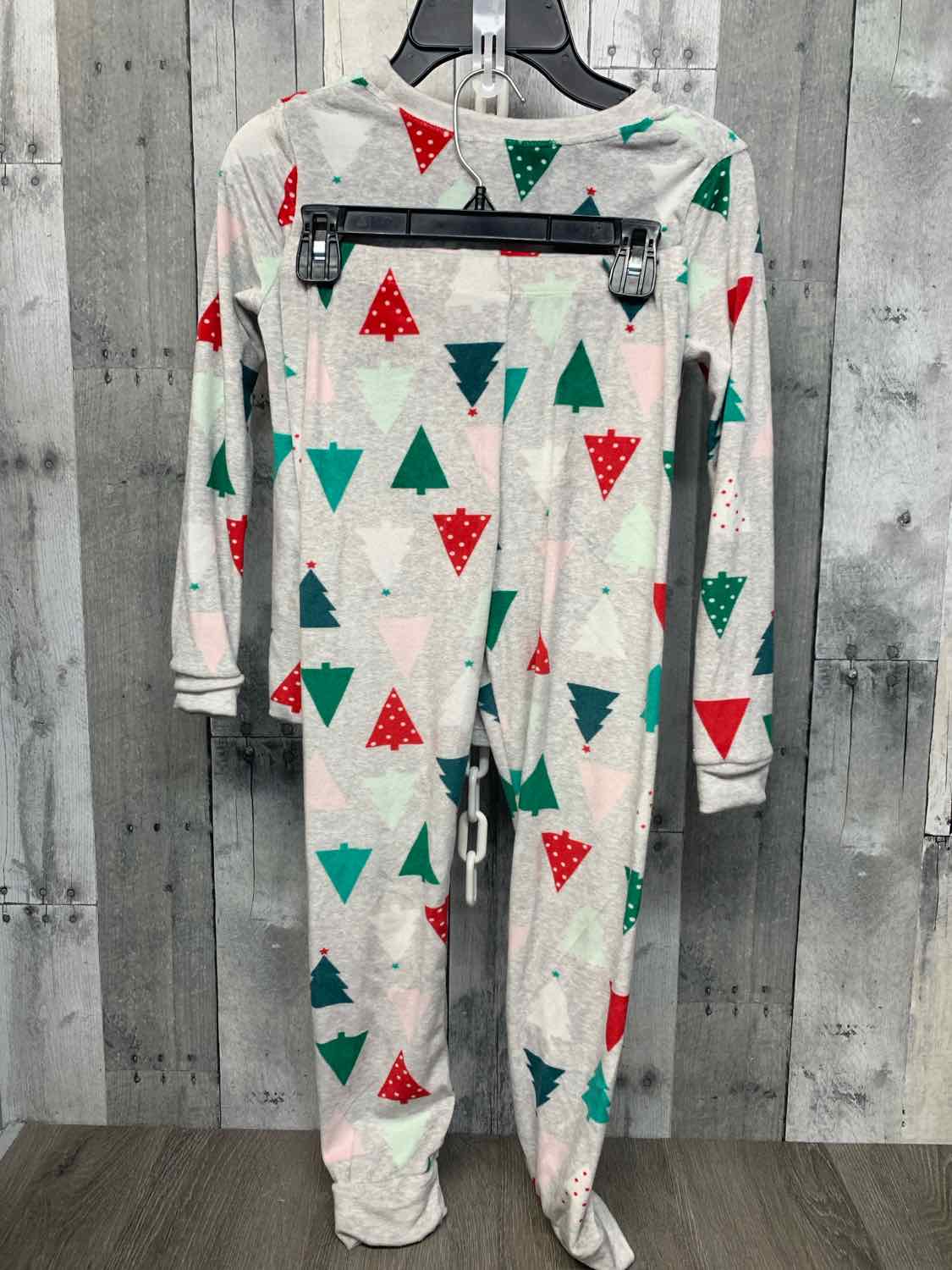 Size 8 Gray Print Wonder Nation 2pc PJs