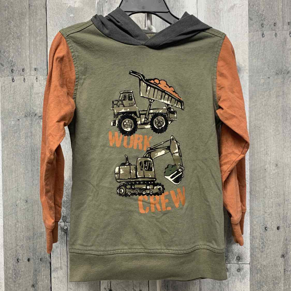 Size 4T Green/Orange Kids Headquarters Long Sleeve Shirt