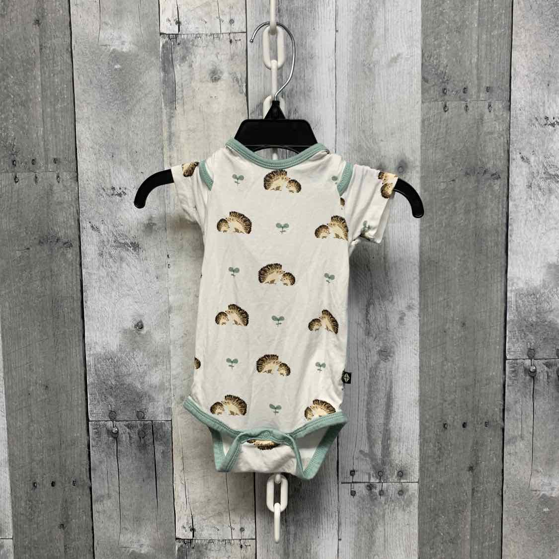 Size 0-3 Months White/Brown Kyte Bodysuit