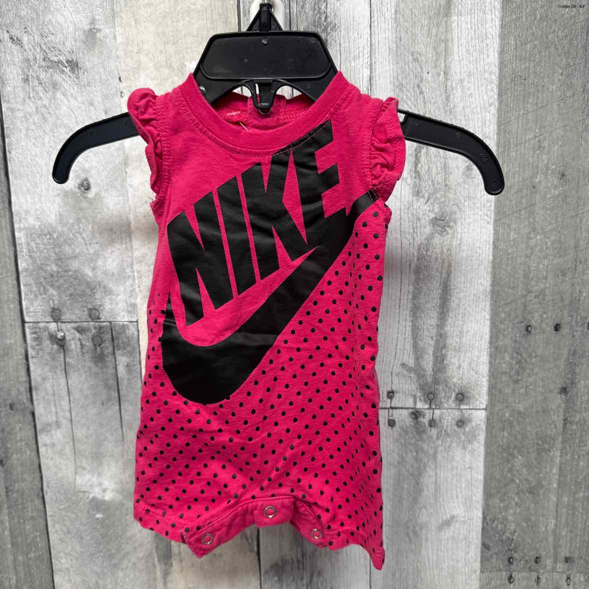Size Newborn Pink/Black Sport Brand Romper