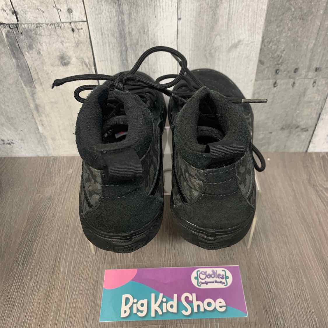 Size 3 Black Print Vans Sneakers