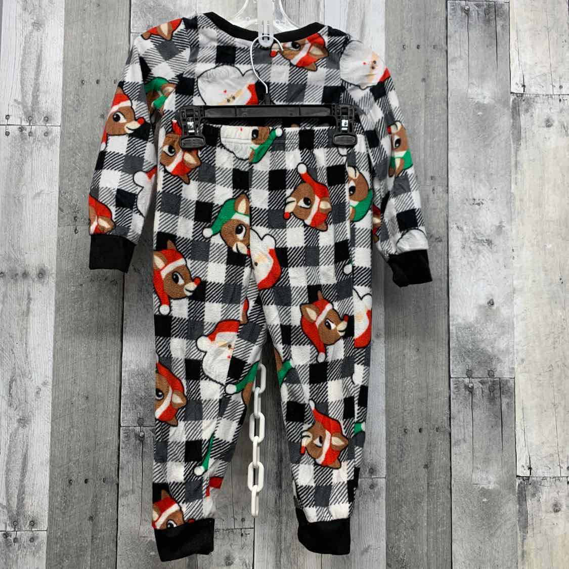 Size 4/5 Black Plaid B Brand 2pc PJs