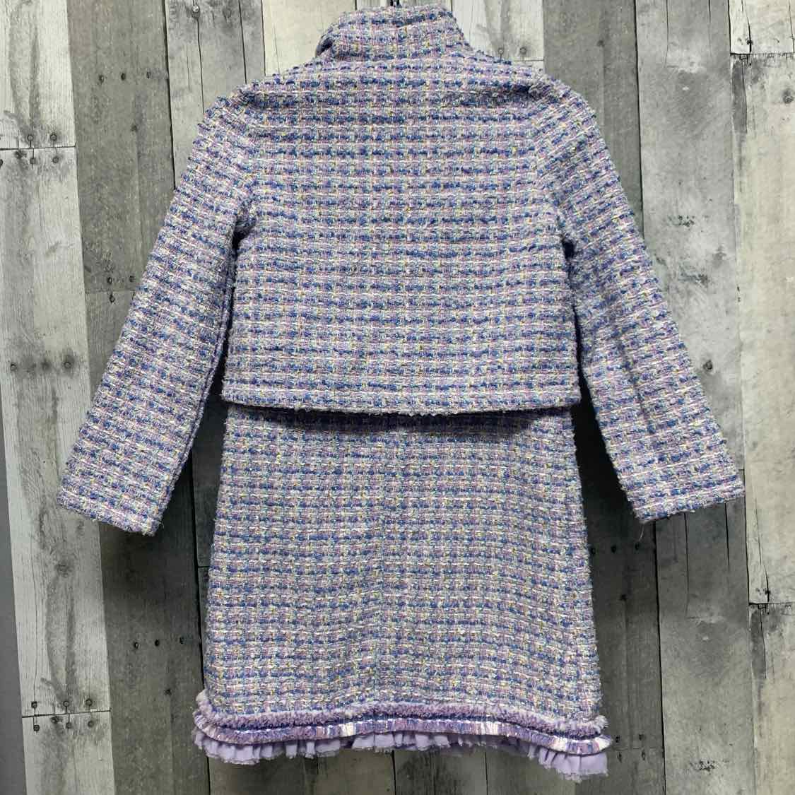 Size 7 Purple Mid Brand 2pc Dress