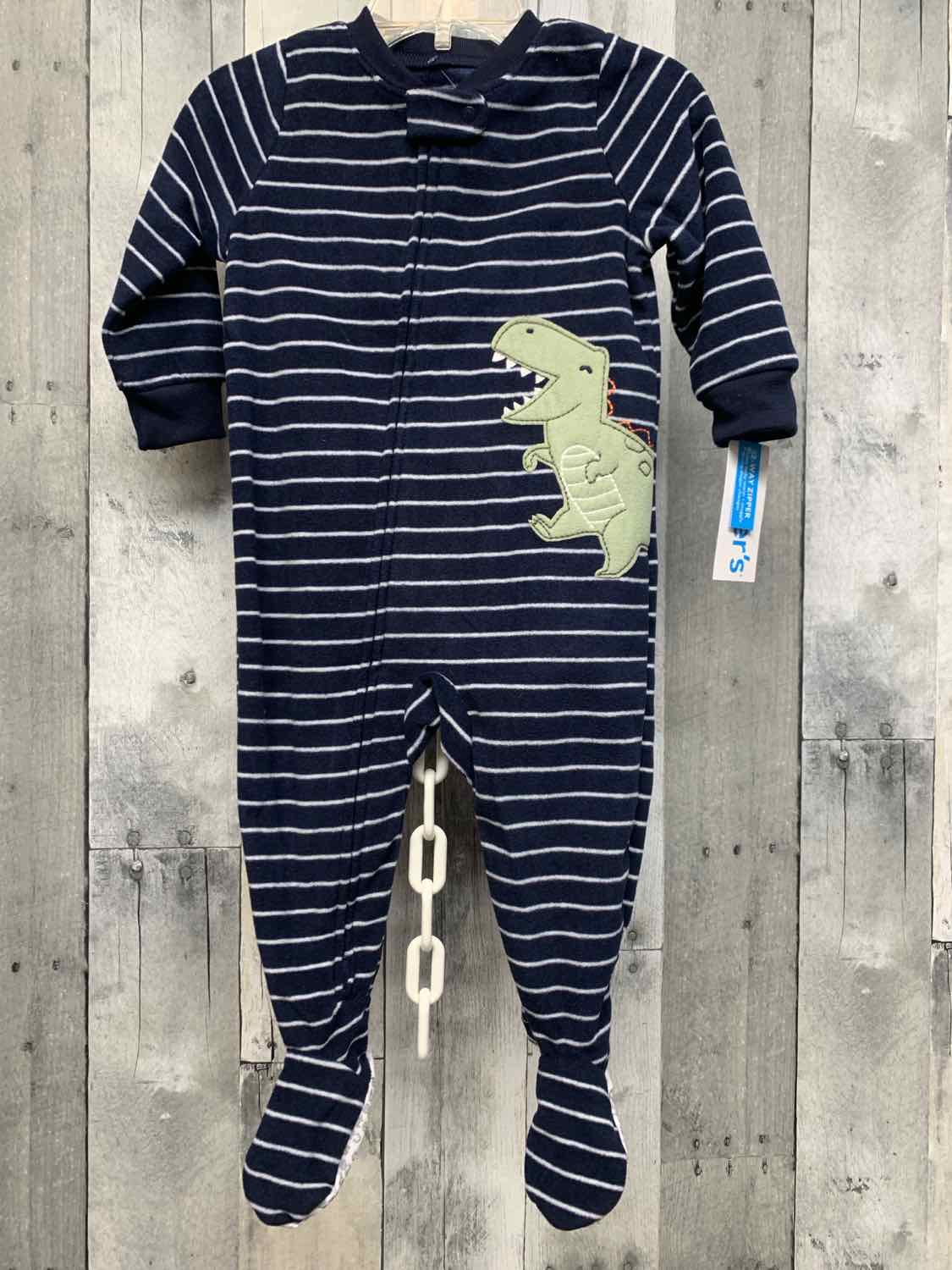 Size 12 Months Navy/White Carter's Footy PJs