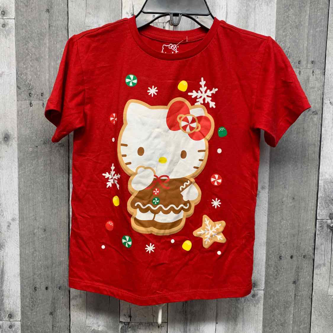 Size 6/6X Red Graphic Hello Kitty T Shirt
