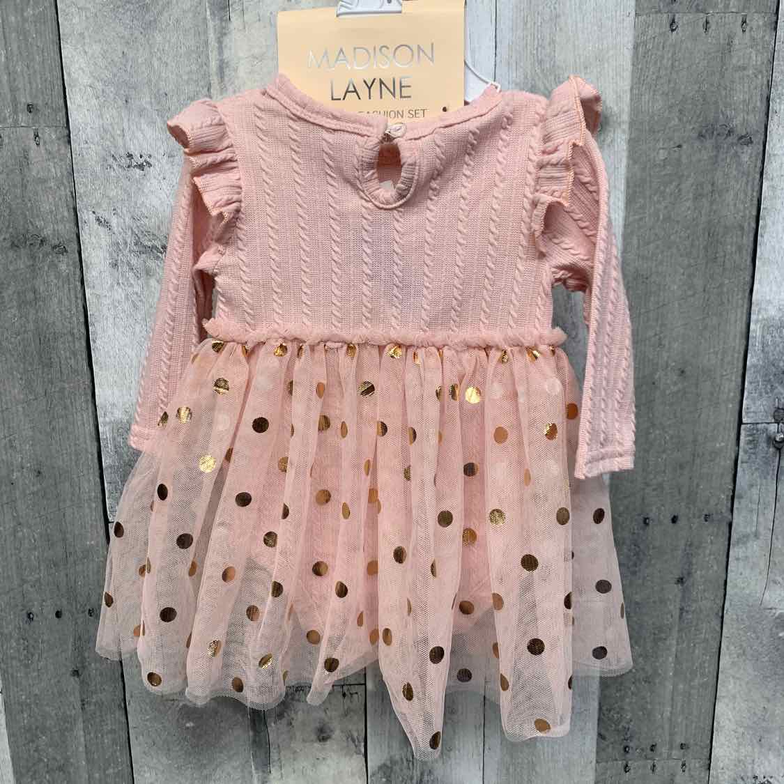 Size 6-9 Months Rose Gold B Brand Romper