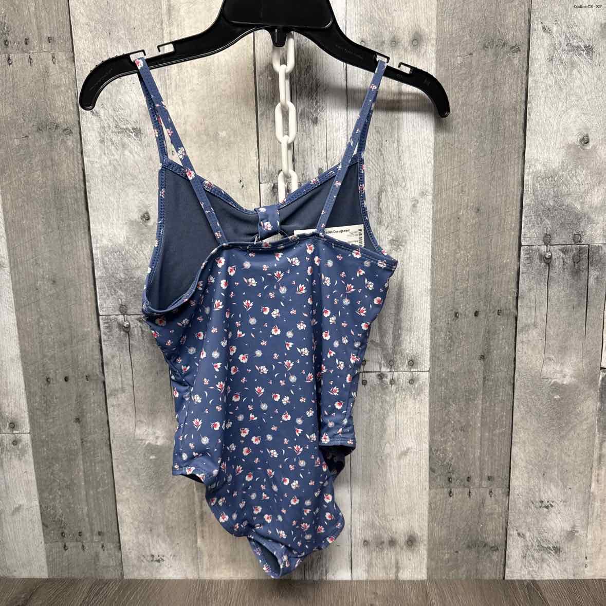 Size 10 Navy Floral B Brand Swim Suit - 1pc