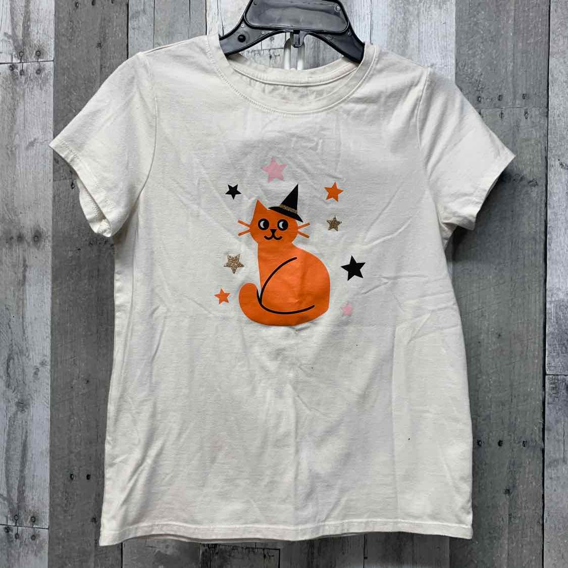 Size 10/12 White Graphic Cat & Jack T Shirt