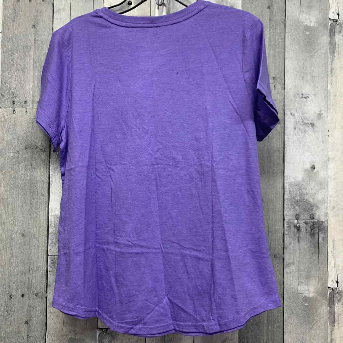 Size XXLarge Purple Graphic Xersion Short Sleeve Shirt - OodlesCB