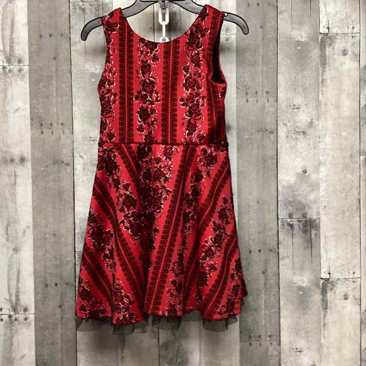 Size 8 Red/Black Beautees Dress