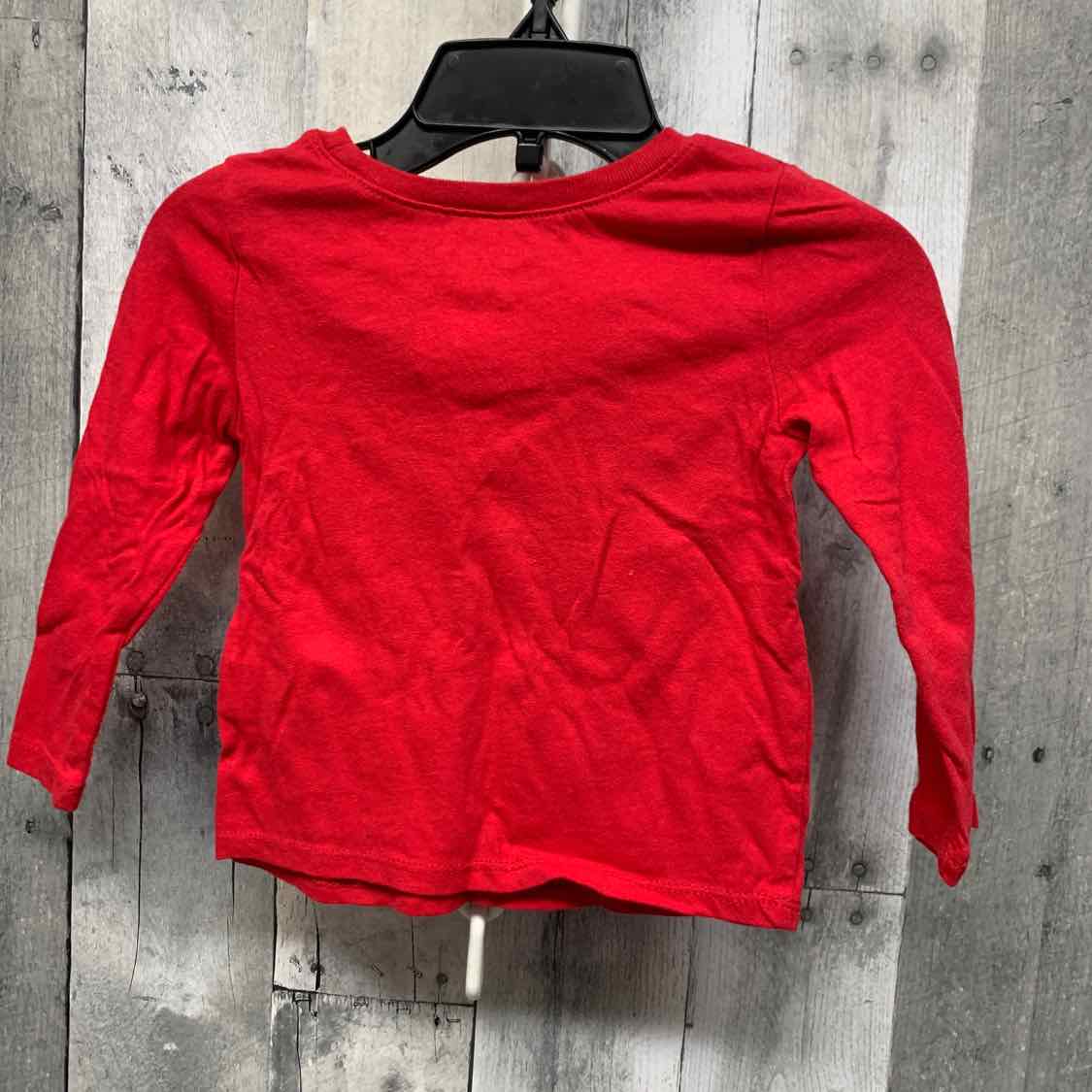 Size 12-18 Months Red Graphic Children's Place Long Sleeve Shirt