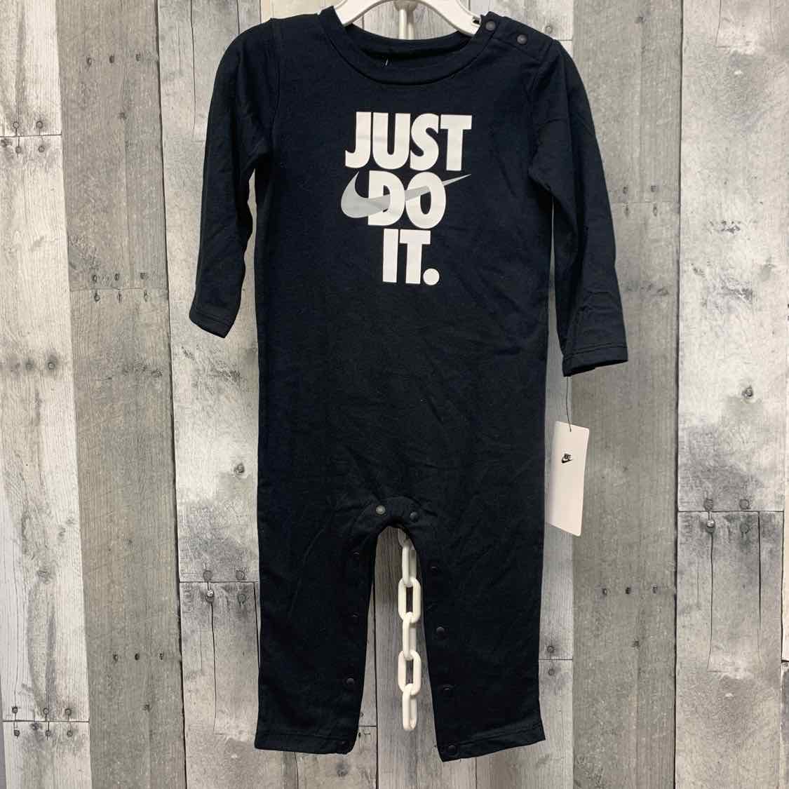 Size 18 Months Black Graphic Sport Brand Romper
