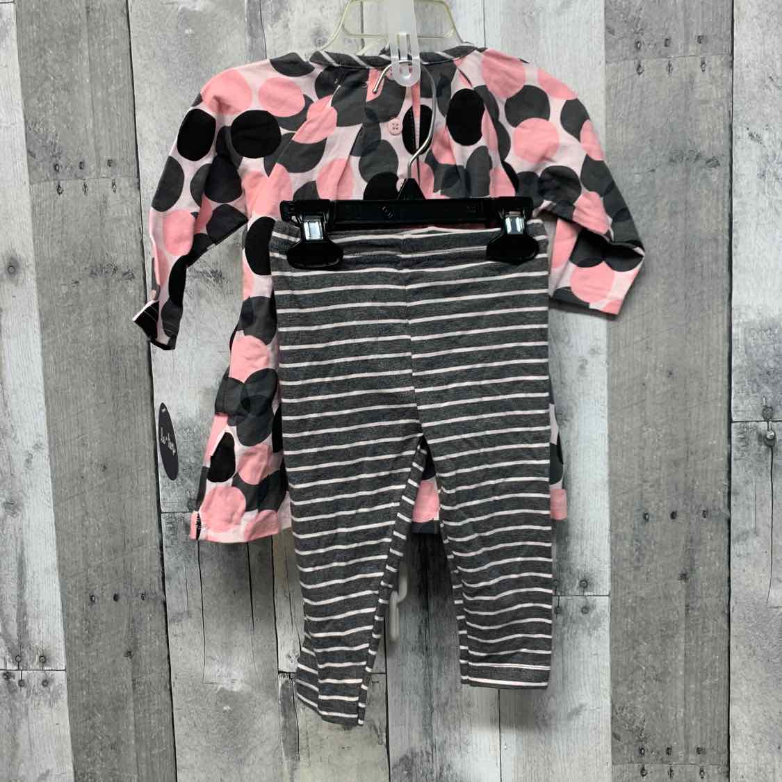 Size 9 Months Pink/Gray B Brand Shirt/Pants
