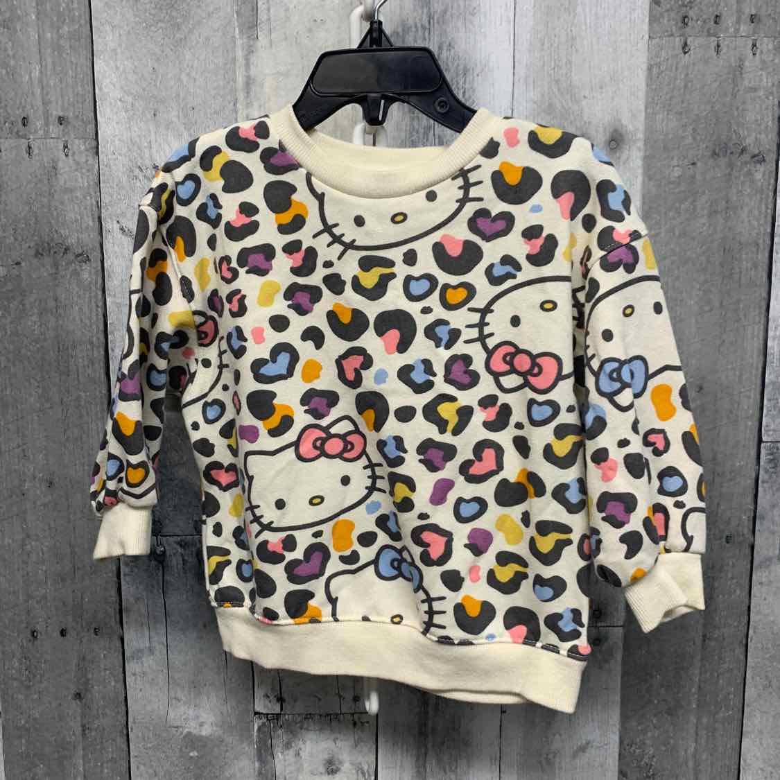 Size 2T White Print Hello Kitty Pull Over