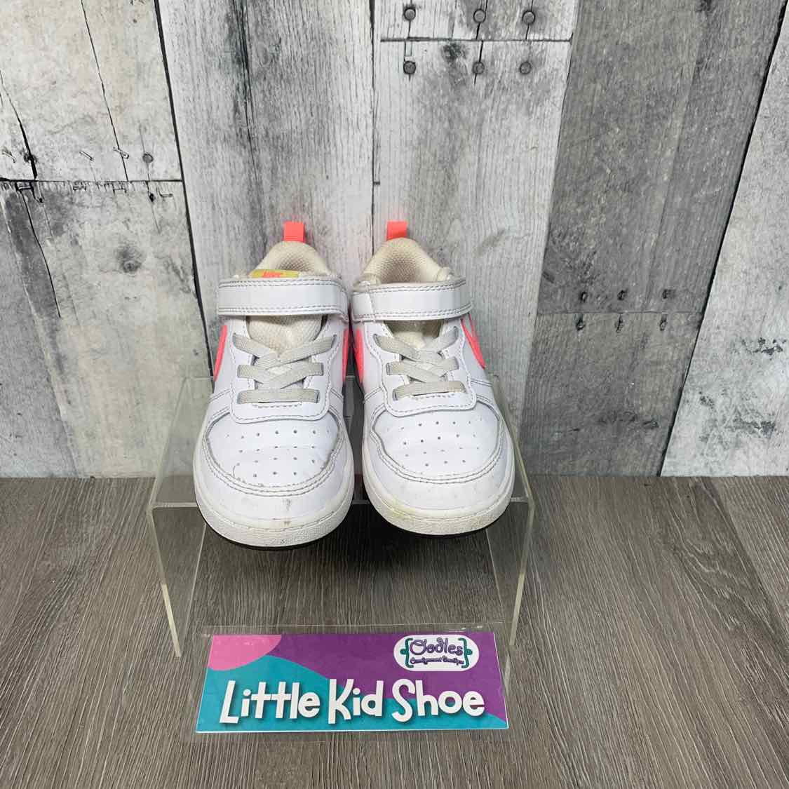 Size 9 White/Pink Sport Brand Sneakers