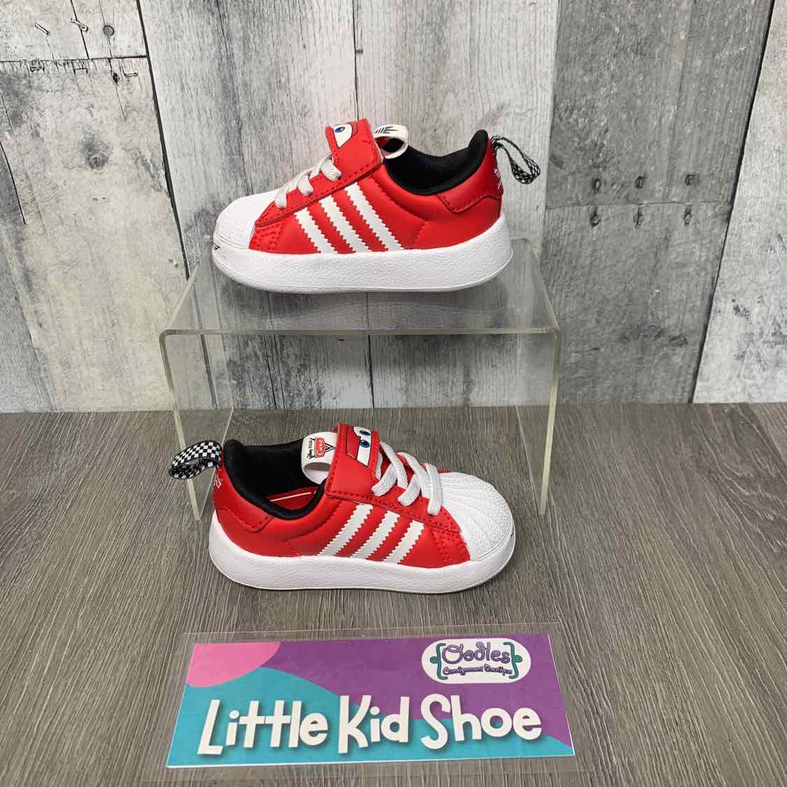 Size 5 Red/White Sport Brand Sneakers