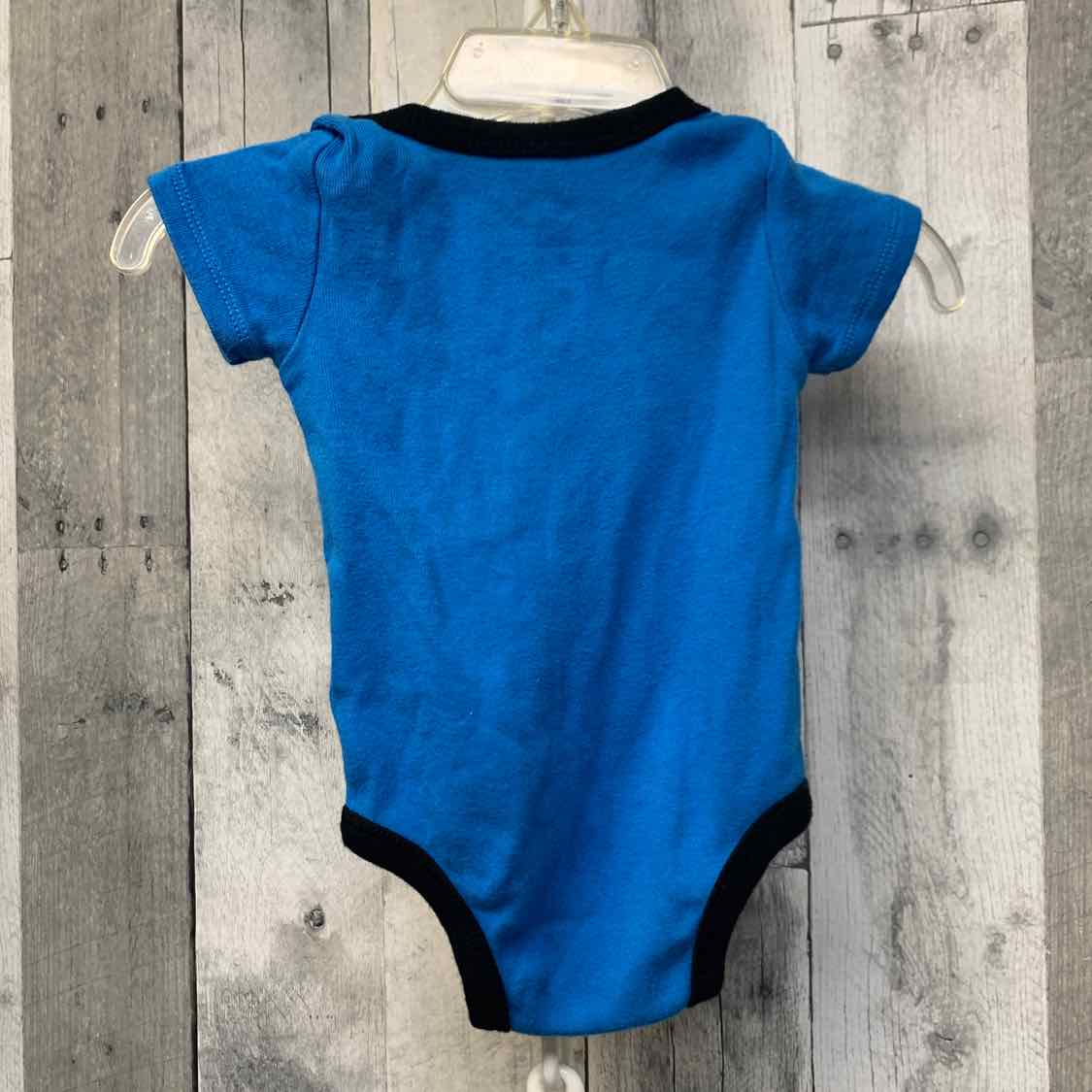 Size 0-6 Months Blue/Black Sport Brand Bodysuit - OodlesCB