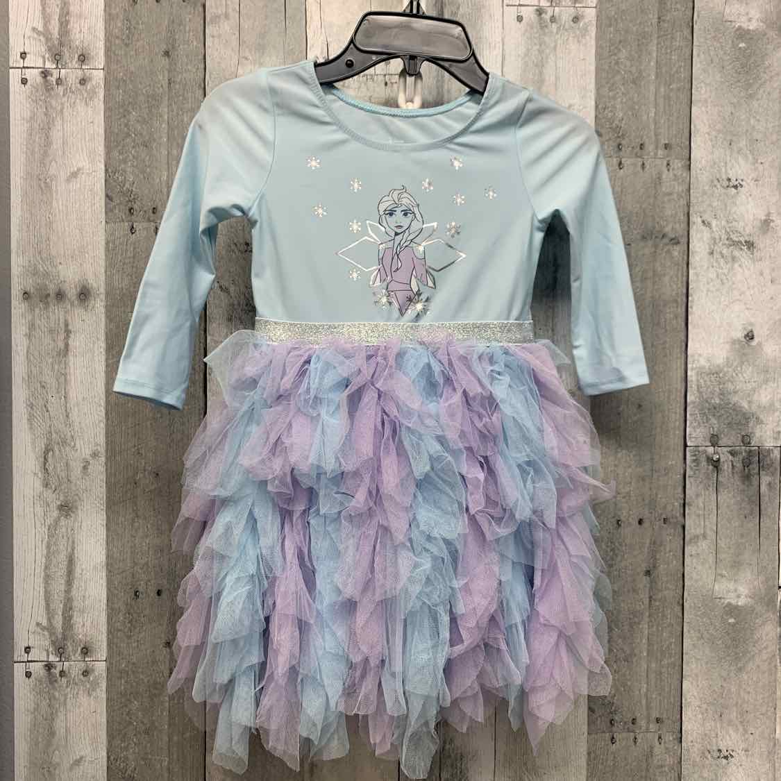 Size 5T Blue Disney LS Dress