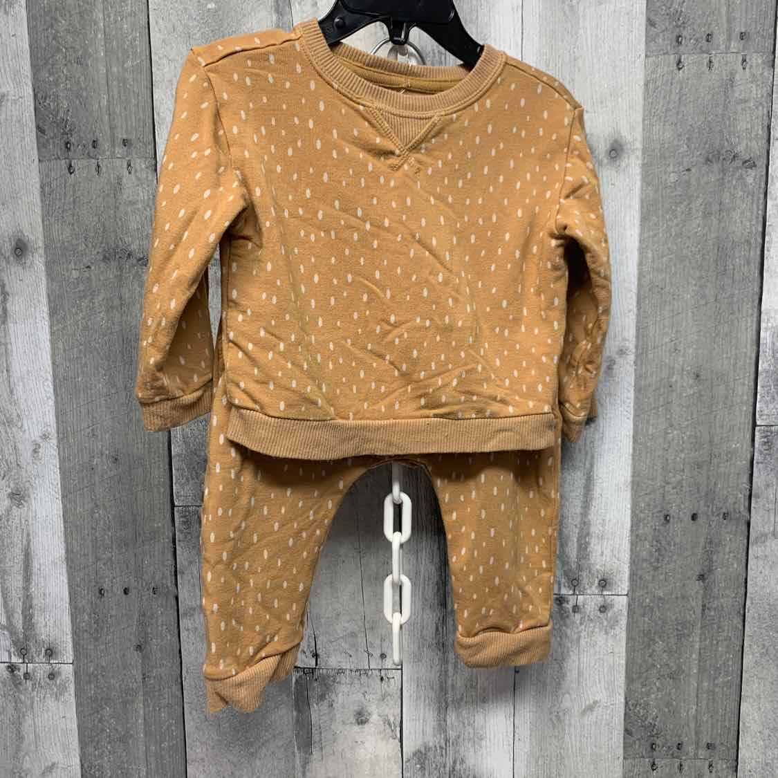 Size 12 Months Brown Cloud Island Sweats - 2pc