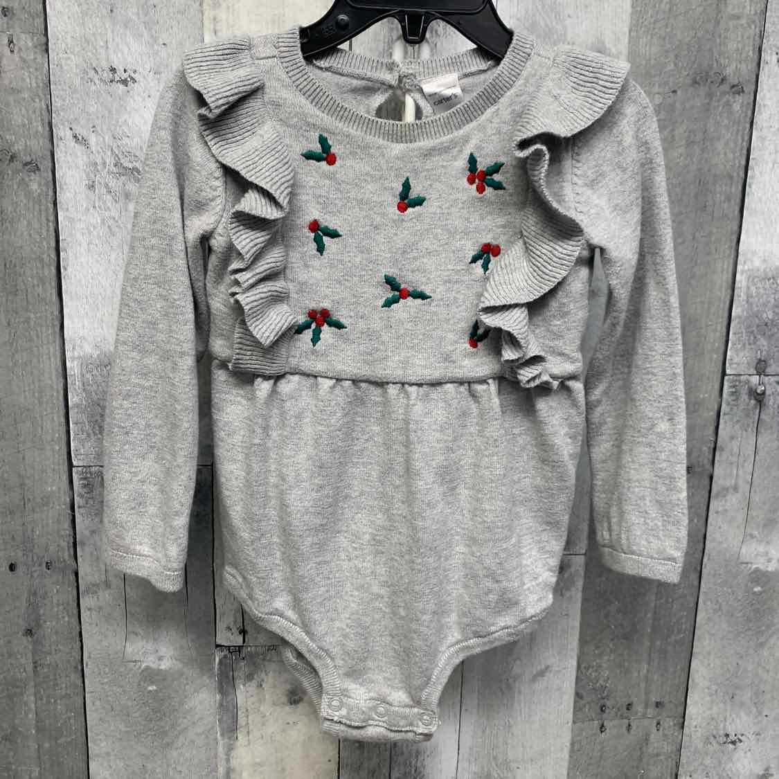 Size 24 Months Gray/Red Carter's Romper