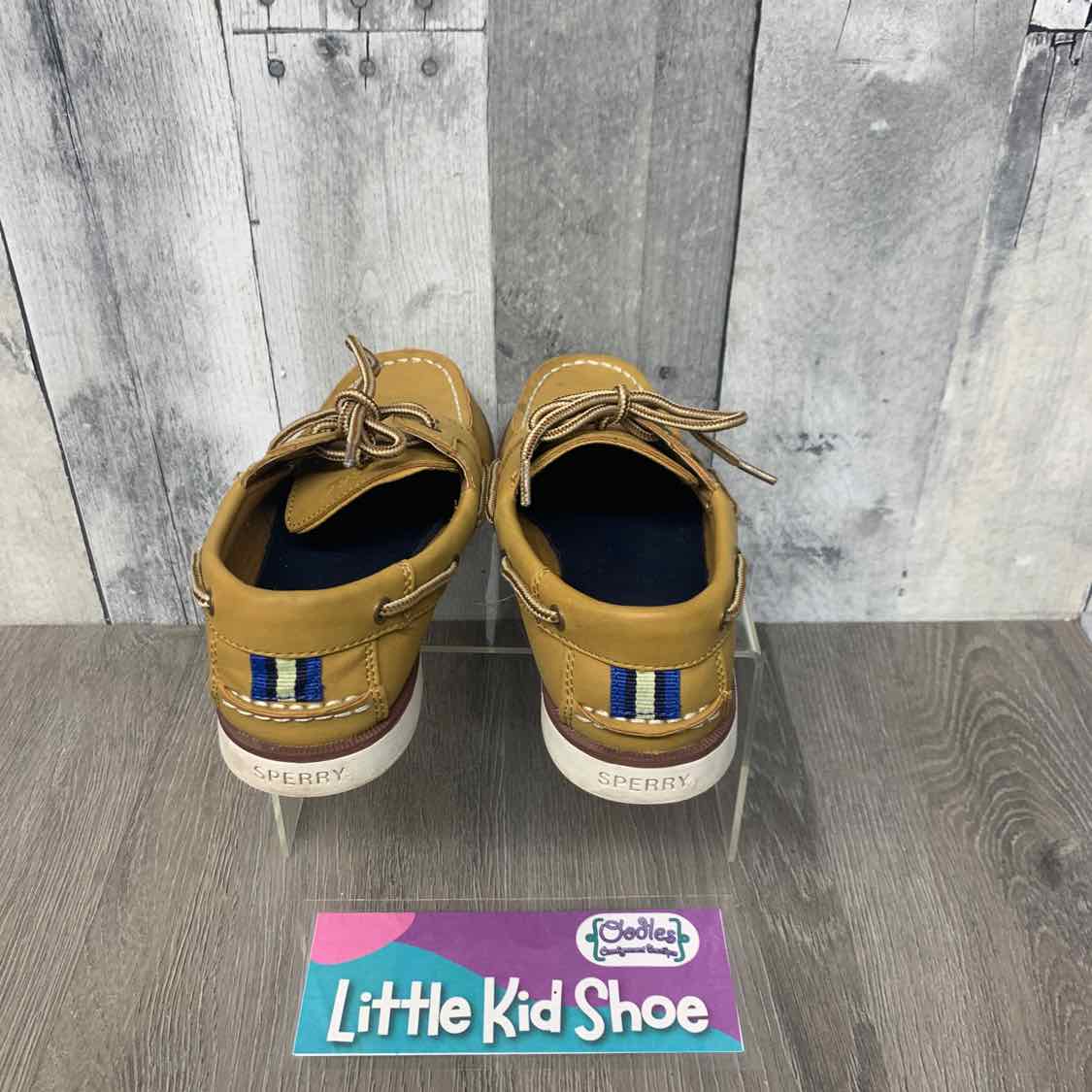 Size 1 Brown Sperry Loafers