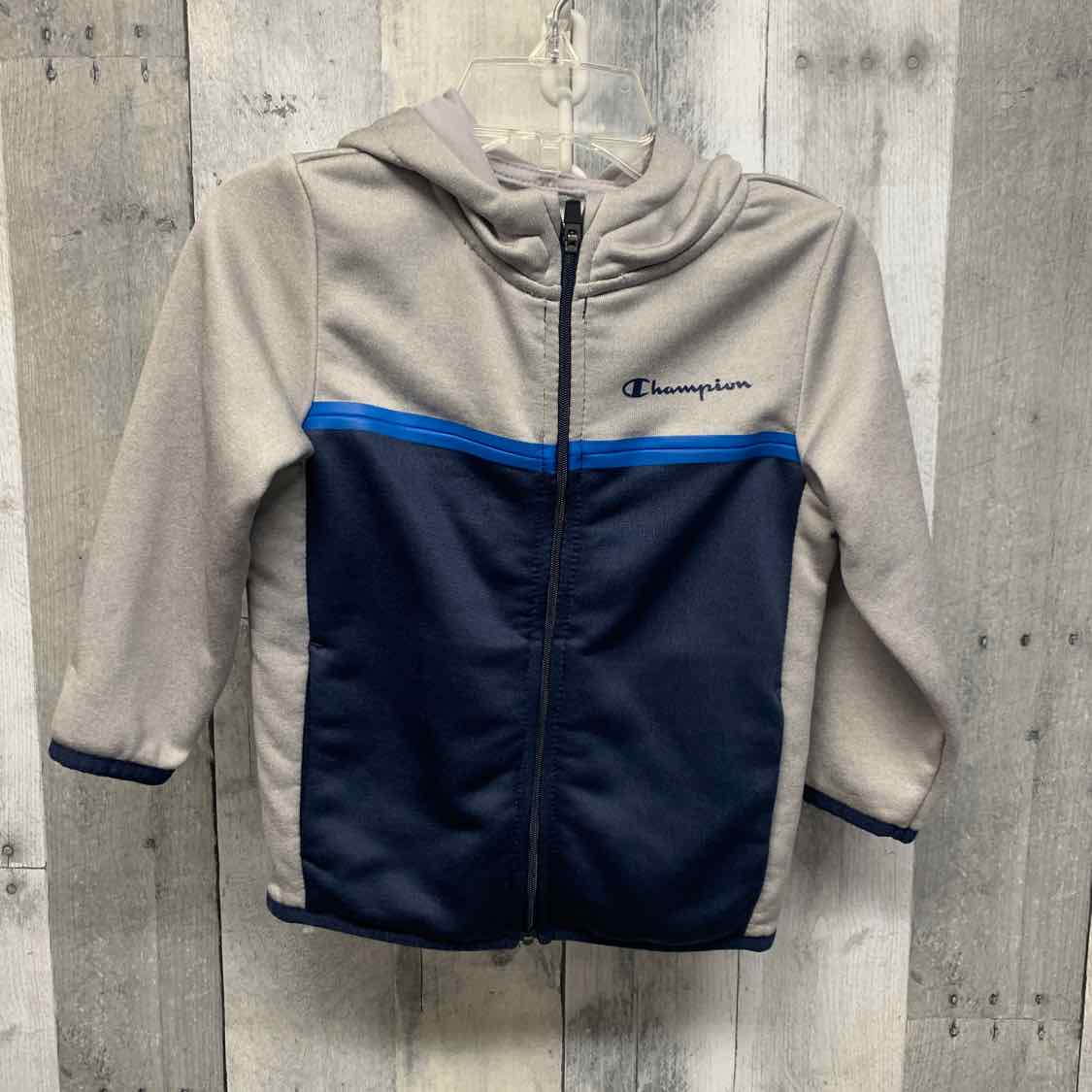 Size 2T Gray/Navy Champion Light Jacket