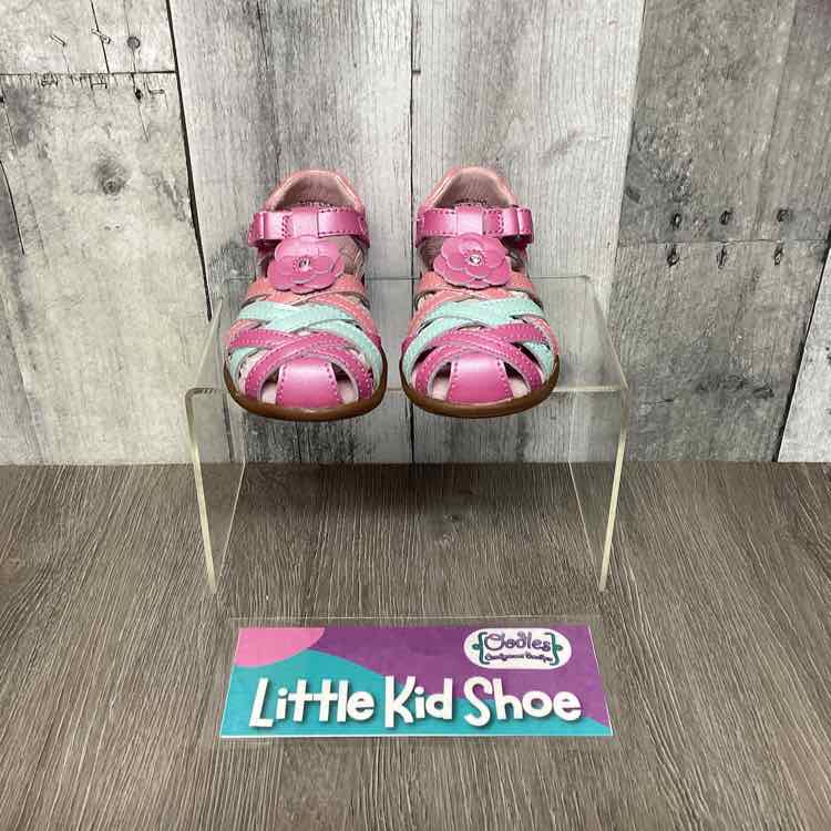 Size 4 Pink/Blue Stride Rite Sandals