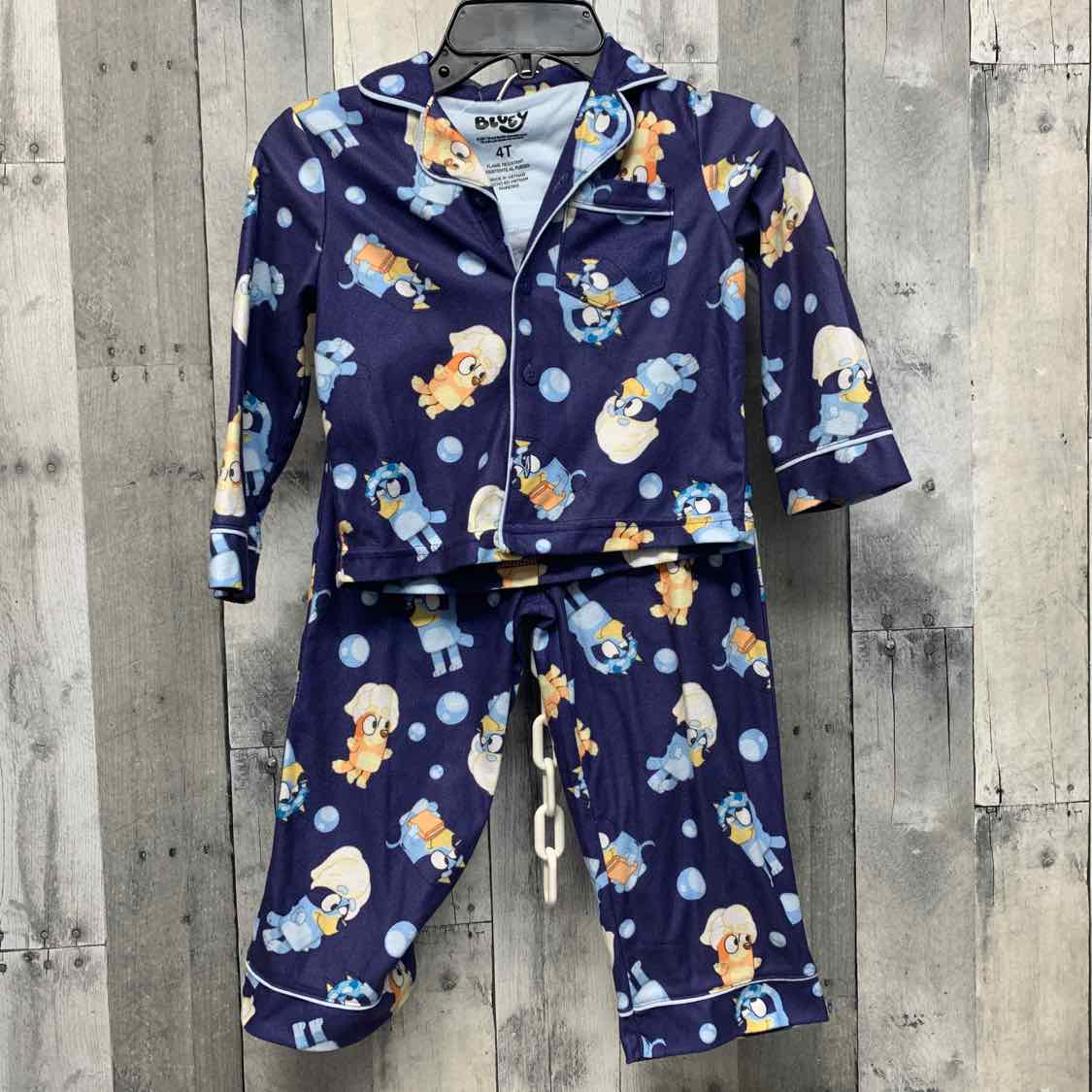 Size 4T Navy/Blue Disney 2pc PJs