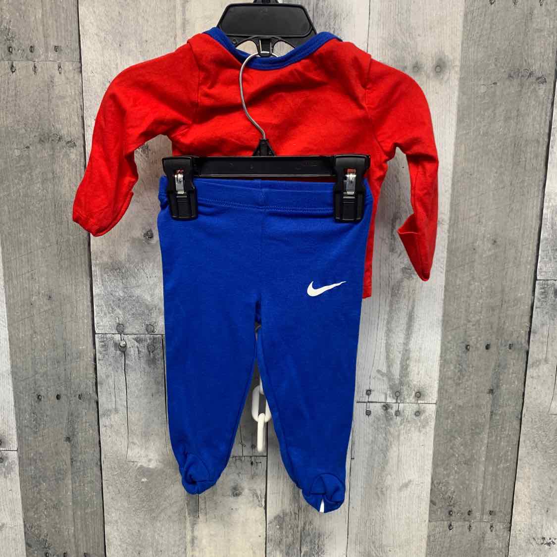 Size 3 Months Blue/Red Sport Brand Shirt/Pants