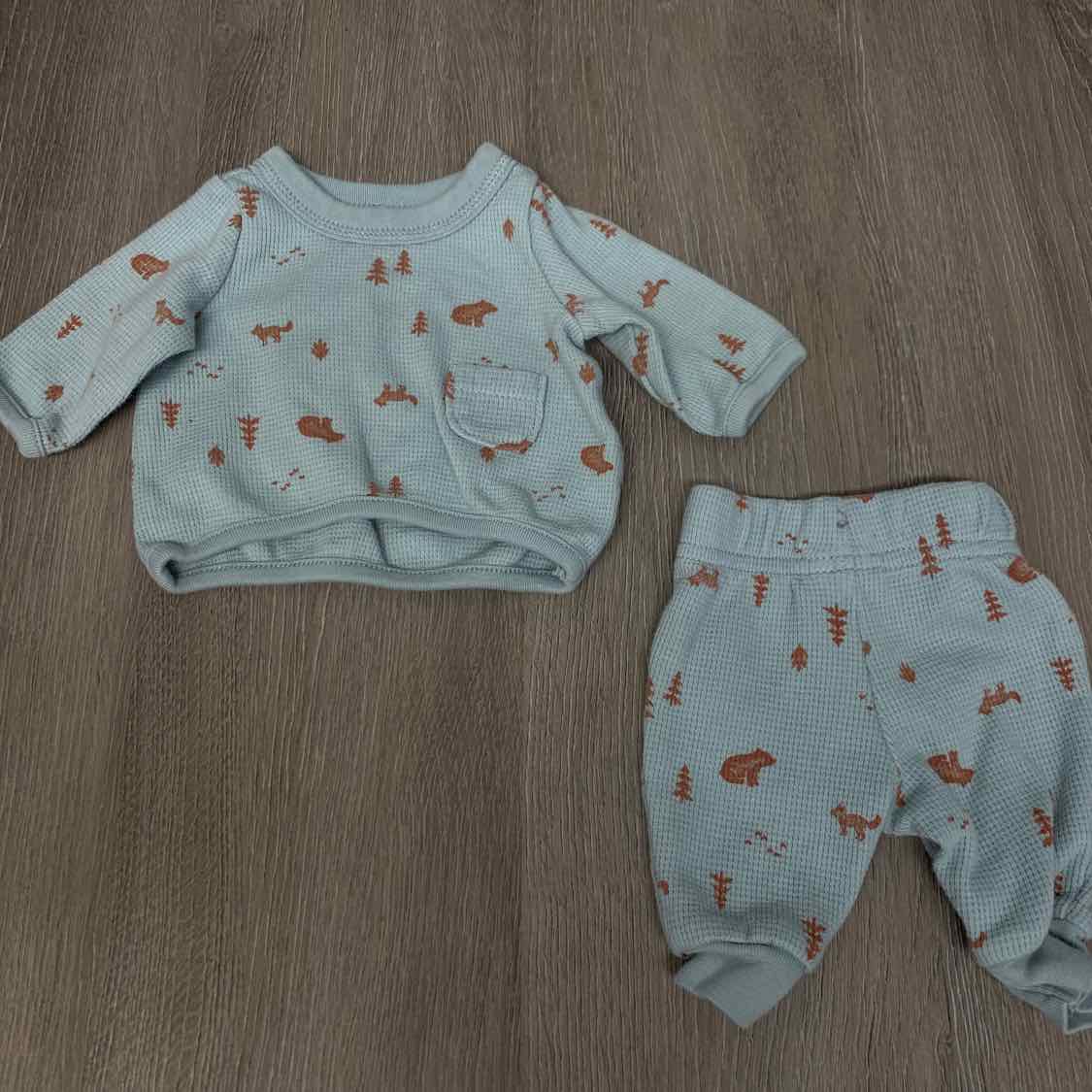 Size Preemie Blue Print Child of Mine Shirt/Pants