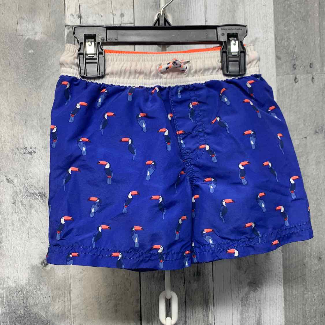 Size 2T Blue Print Osh Kosh Swim Trunks