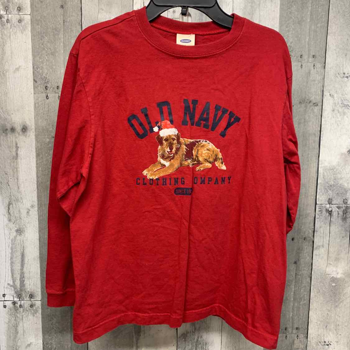 Size Large Red Graphic Old Navy Long Sleeve Shirt