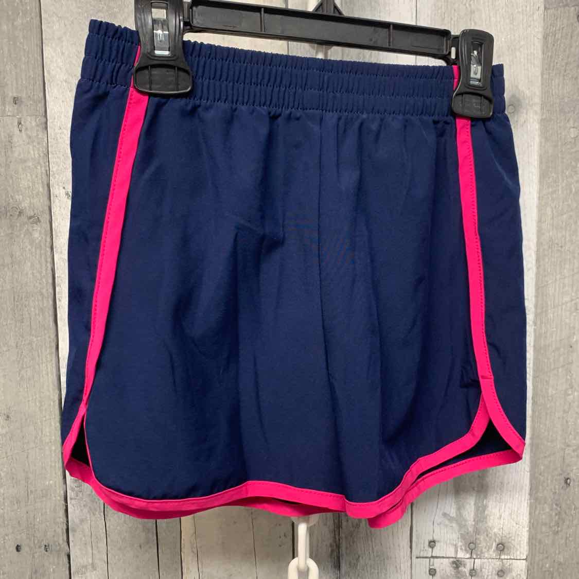 Size 8 Navy/Pink Lands' End Shorts - Athletic