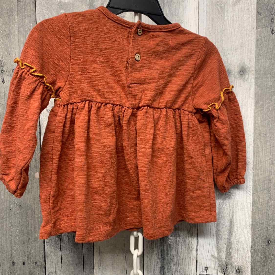 Size 9-12 Months Brown/Orange Mud Pie Long Sleeve Shirt