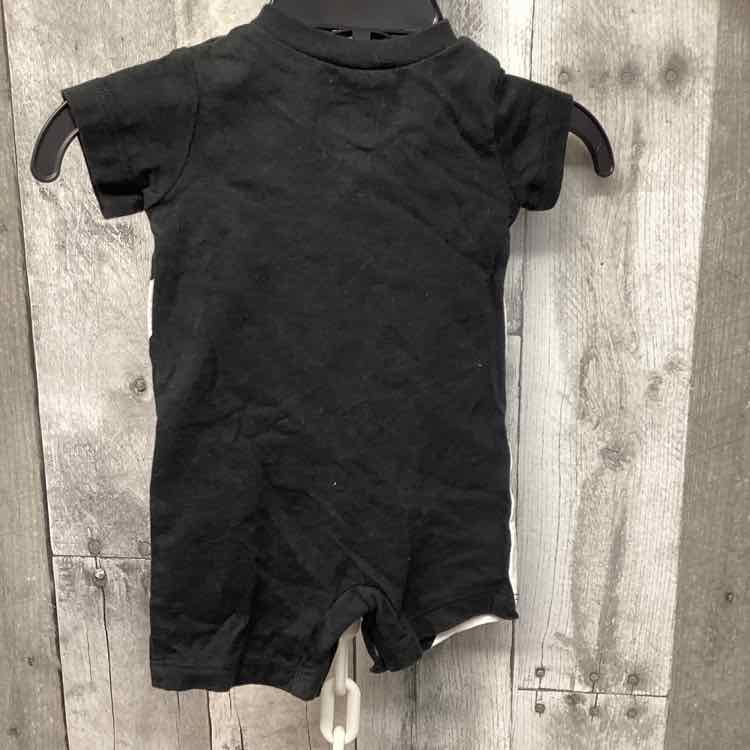 Size Newborn Black/White Sport Brand Romper