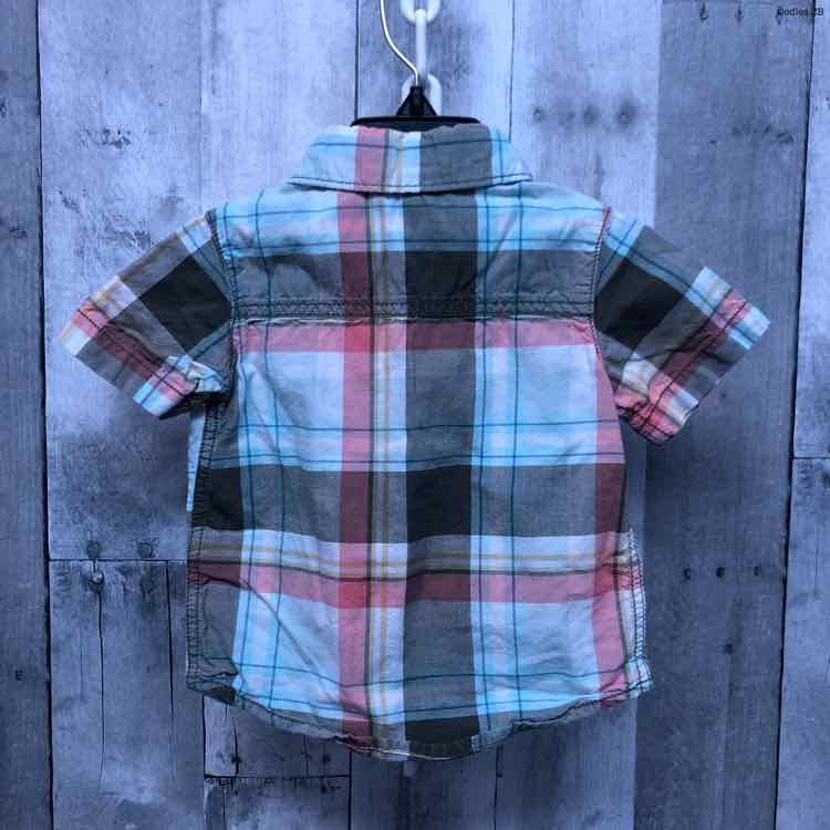 Size 12 Months Green/Red Carter's Button Up
